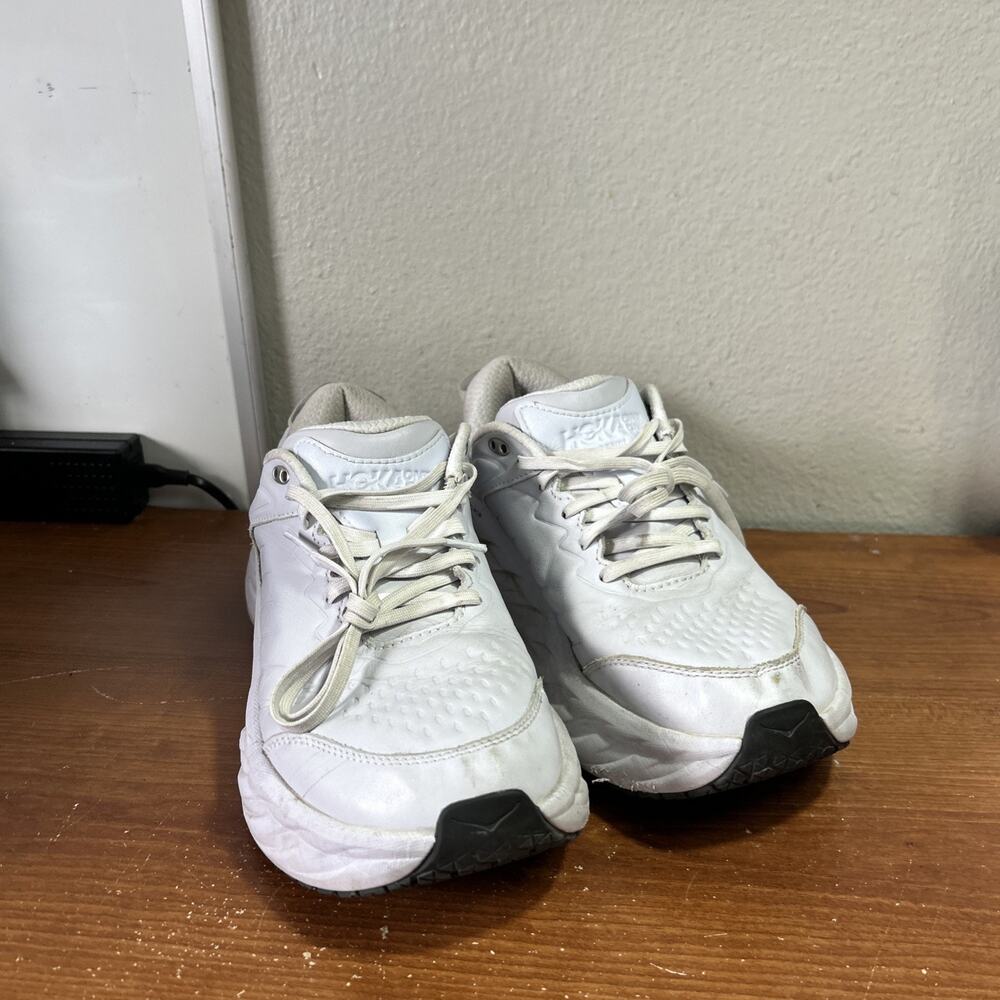 Women’s HOKA Bondi SR White Running Shoes Size 10D Wide